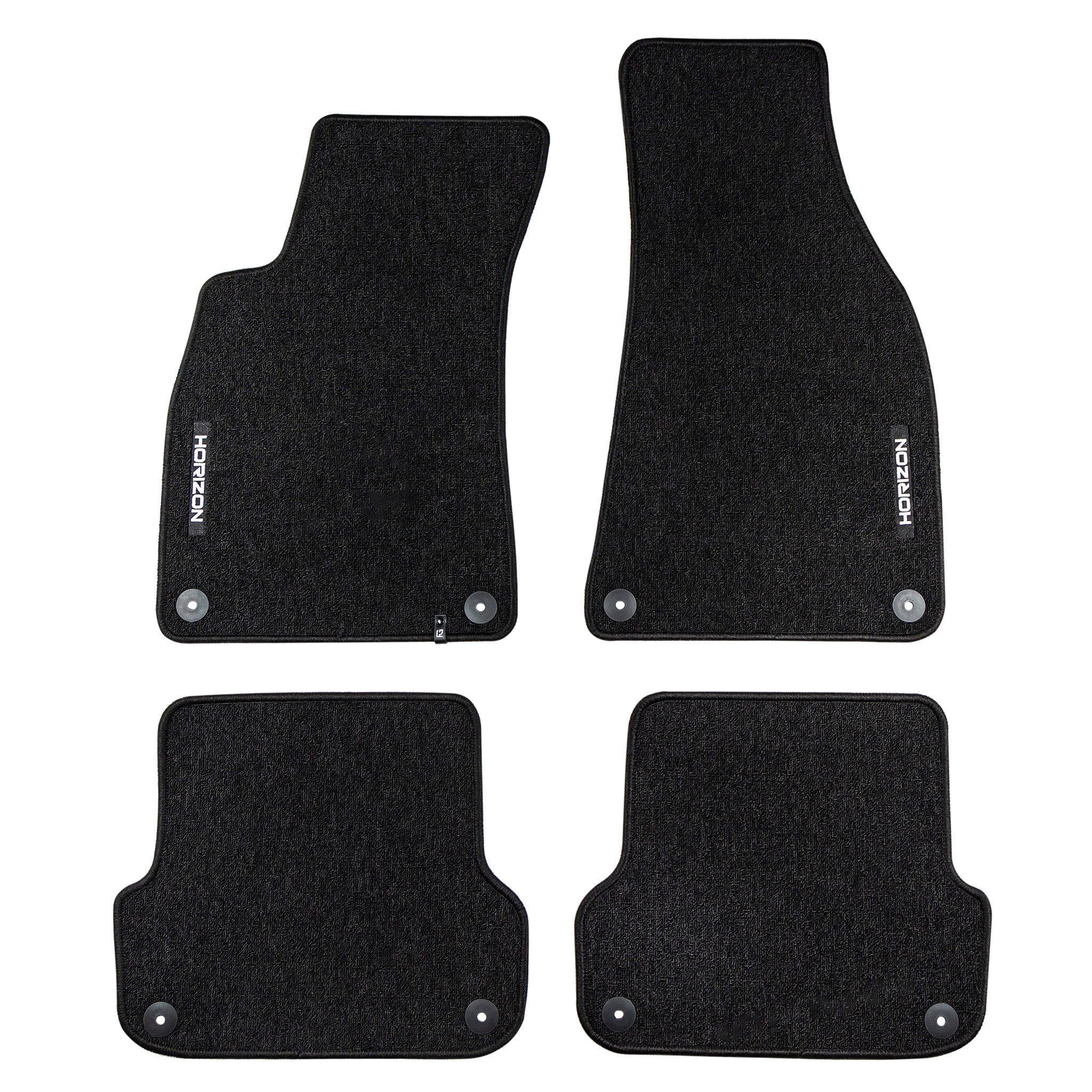 Velours Fußmatten für Audi A4 B6 2000-2006 / A4 B7 2004-2008 Schwarz 4 teile