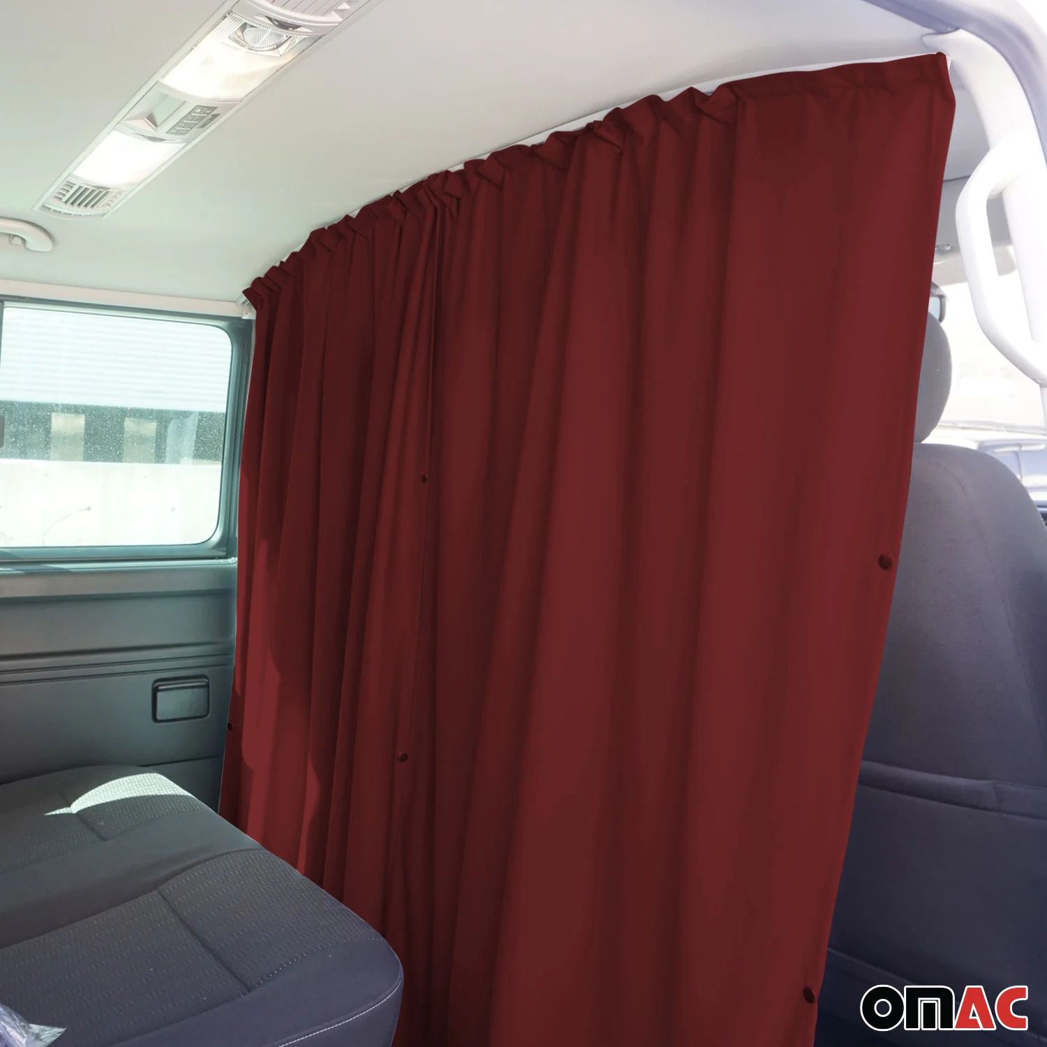 Maß Gardinen für Nissan NV250 Fahrerhaus Abtrennung Sonnenschutz Rot - Image 6