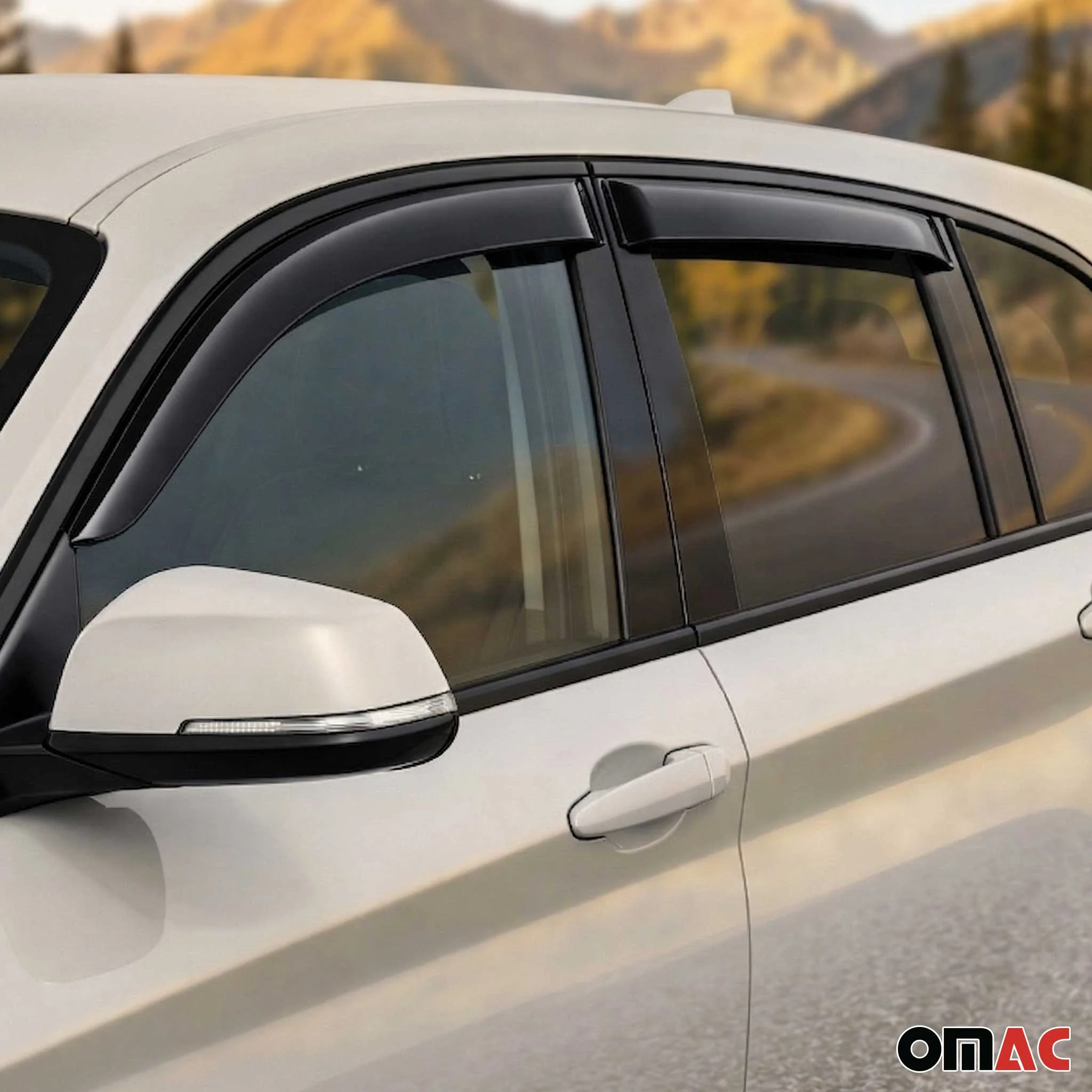 Windabweiser Regenabweiser für BMW 1er F20 5tür 2011-2019 Dunkel Acryl 4tlg - Image 6