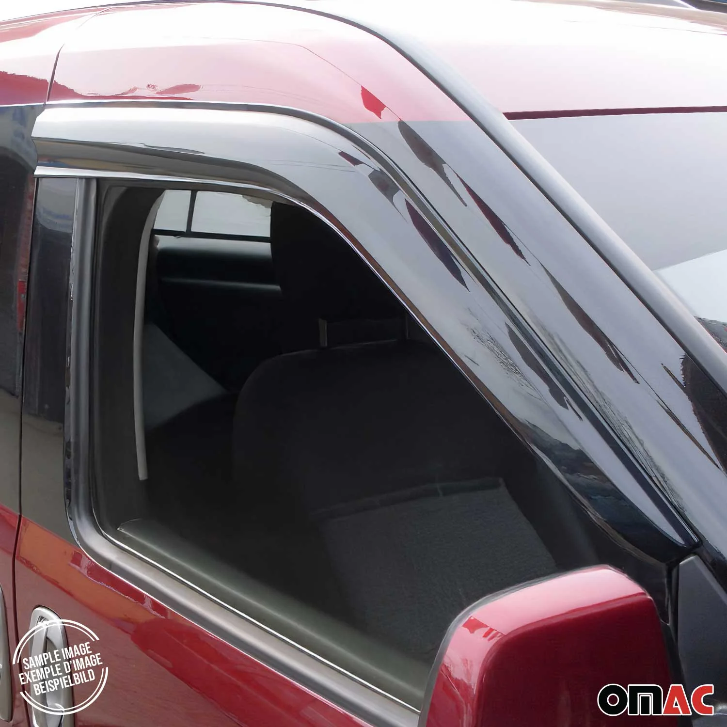 2x Windabweiser Regenabweiser für Fiat Fiorino Qubo Nemo Bipper 2008-2024 - Image 9