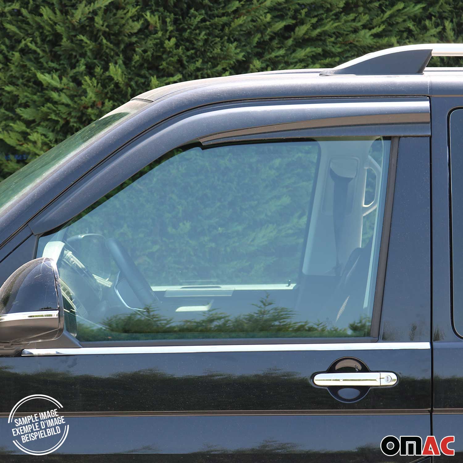 2x Windabweiser Regenabweiser für Mercedes Sprinter W906 2006-2018 Acryl Dunkel - Image 8