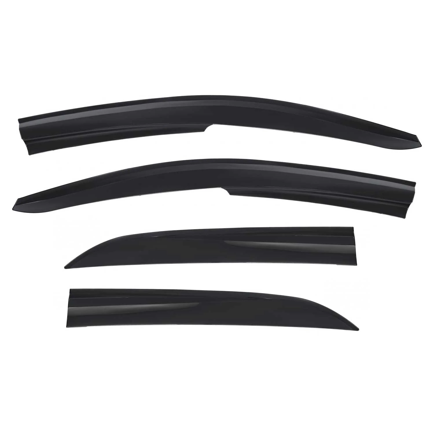 4x Windabweiser Regenabweiser für Toyota Corolla 2007-2013 Limo Acryl Dunkel - Image 2