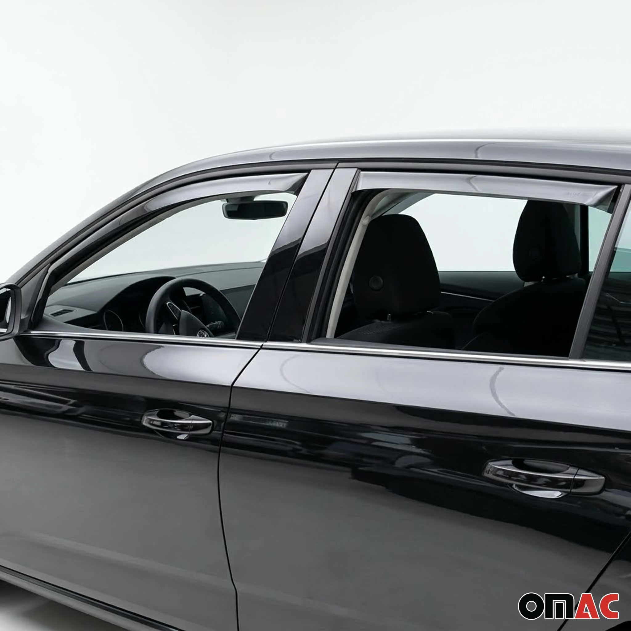 Windabweiser Regenabweiser für Skoda Scala 2019-2026 Dunkel Acryl 4tlg - Image 6